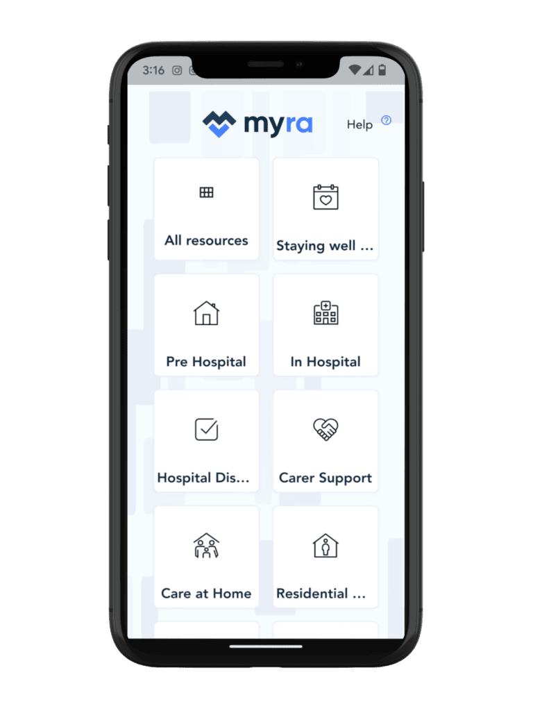 Myra Data Collection The App To Support Hospital Discharge and Care - Myra